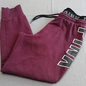 Vs Pink maroon joggers